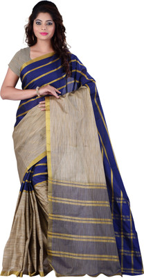 

It's Banii Woven Banarasi Cotton Saree(Blue)