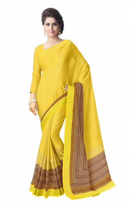 

Suvastram Geometric Print Daily Wear Georgette Saree(Yellow)