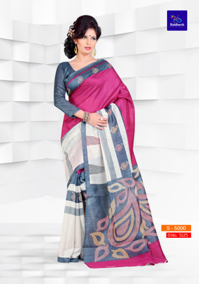 

Sunaina Printed Fashion Silk Cotton Blend Saree(Multicolor)
