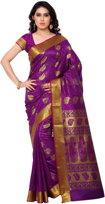 

Varkala Silk Sarees Woven Kanjivaram Art Silk Saree(Magenta)