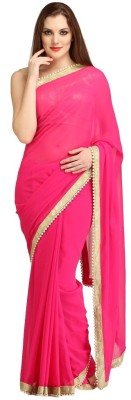 

Stylezone Self Design Fashion Chiffon Saree(Pink)