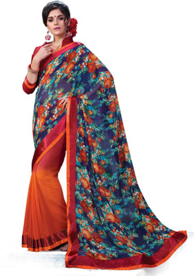 

Ridham Sarees Printed Fashion Georgette Saree(Multicolor)