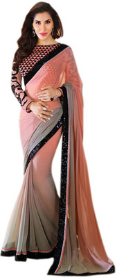 

Aksh Fashion Self Design Fashion Georgette Saree(Grey)