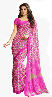 

Jiya Self Design, Printed Fashion Georgette Saree(Pink, Multicolor), Multicolor;pink