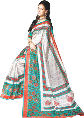 

Banjaraindia Woven Fashion Handloom Art Silk Saree(Grey)