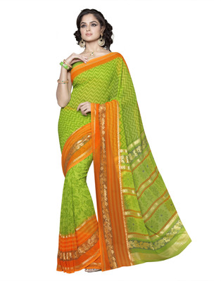 

Suvastram Printed Fashion Georgette Saree(Green)