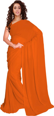 

Vardan Prints Plain Fashion Georgette Saree(Mustard)