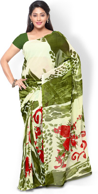 

Hitansh Fashion Printed Fashion Georgette Saree(Beige)