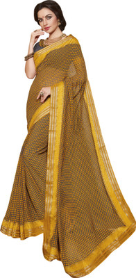 

Vishal Self Design Bollywood Georgette Saree(Yellow, Grey), Grey;yellow