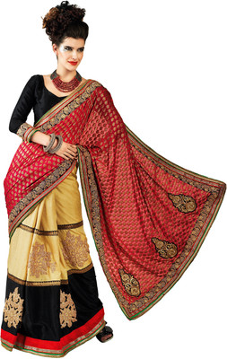 

Chirag Sarees Self Design Fashion Chanderi Saree(Multicolor)