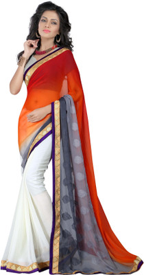 

Gunjan Creations Self Design Fashion Pure Crepe Saree(Multicolor), Multey