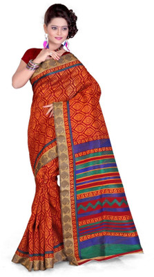

Cenizas Printed Fashion Cotton Saree(Multicolor), Green