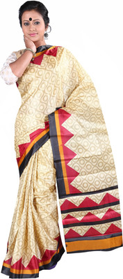 

Anushree Saree Printed Fashion Silk Saree(Multicolor), Red