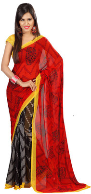 

Indian Wear Online Printed Fashion Georgette Saree(Multicolor), Multicolor106