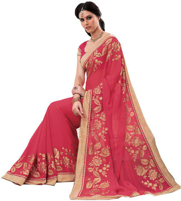 

Party Wear Dresses Printed Fashion Pure Chiffon Saree(Multicolor), Multicolor426