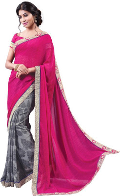 

Vipul Printed Fashion Georgette Saree(Pink)