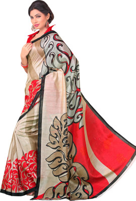 

Sunaina Printed Fashion Art Silk Saree(Multicolor)