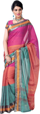 

Ishin Solid Fashion Cotton Saree(Multicolor)