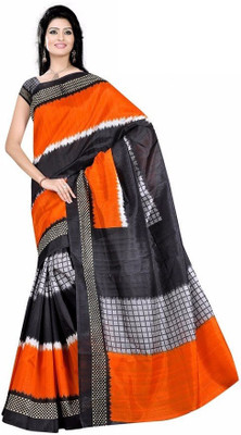 

Right Shape Printed Bhagalpuri Jute Saree(Multicolor)