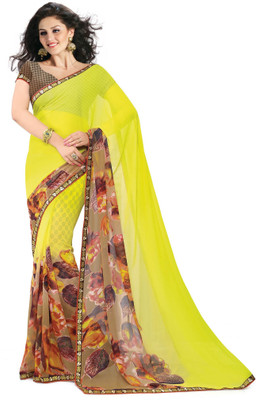 

Ridham Sarees Printed Fashion Handloom Georgette Saree(Multicolor)