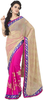 

Party Wear Dresses Embroidered Fashion Net Saree(Multicolor)