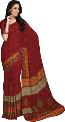 

Vishal Printed Fashion Crepe Saree(Maroon)