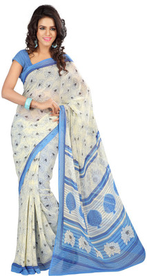 

Indian Wear Online Printed Fashion Georgette Saree(Multicolor), Multicolor56