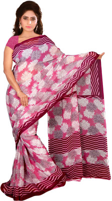

Jiya Self Design, Printed Fashion Georgette Saree(Magenta, Multicolor)