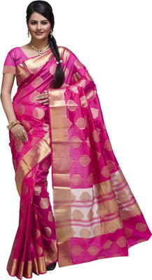 

Fashion Deck Printed Mysore Art Silk Saree(Pink)