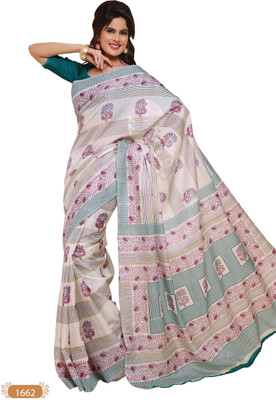 Hi-Choice Printed Daily Wear Art Silk Saree(Multicolor), Red