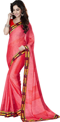 

Khoobee Self Design Fashion Chiffon Saree(Red)