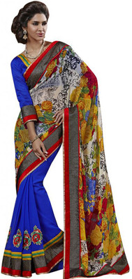 

Desi Butik Self Design Fashion Chiffon Saree(Multicolor)