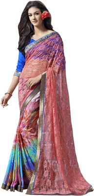 

JTInternational Printed Bollywood Art Silk Saree(Multicolor)