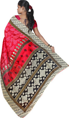 

Indian Wear Online Printed Fashion Cotton Saree(Red)
