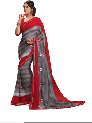 

Ridham Sarees Embroidered Fashion Handloom Georgette Saree(Multicolor)