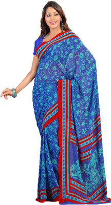 

Party Wear Dresses Printed Fashion Art Silk Saree(Multicolor)