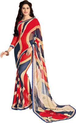 

Saara Printed Fashion Georgette Saree(Multicolor)