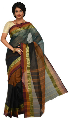 

Sangam Kolkata Embellished Fashion Handloom Cotton Saree(Multicolor)