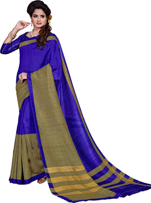 Anshika Lifestyle Printed Assam Silk Cotton Silk Saree(Multicolor)