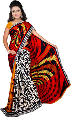 

Khoobee Self Design, Printed Fashion Silk, Crepe Saree(Red, Multicolor, Orange, Yellow), Multicolor;orange;red;yellow