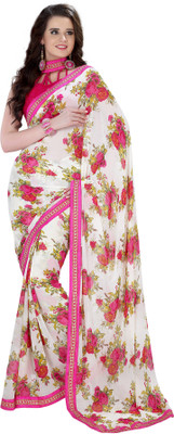 

Kanheyas Printed Daily Wear Handloom Georgette Saree(Multicolor)