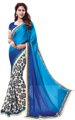 

Vipul Printed Fashion Georgette Saree(Blue)
