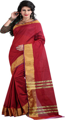 

Sanju Sarees Printed Fashion Kota Cotton Saree(Maroon)