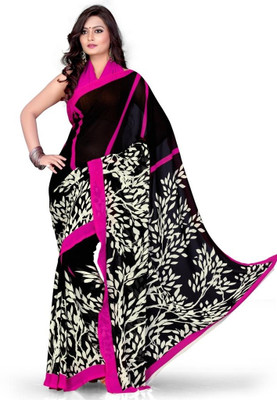 

EthnicQueen Floral Print Bandhej Georgette Saree(Multicolor)