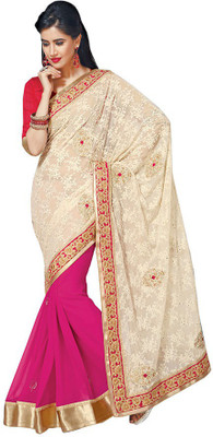 

Indian Wear Online Printed Fashion Pure Chiffon Saree(Multicolor), Multicolor452