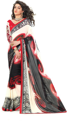 

Indianbeauty Self Design, Printed Bollywood Pure Georgette Saree(Multicolor)