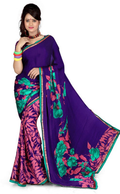 

Cenizas Printed Fashion Georgette Saree(Multicolor), Pink