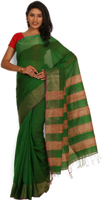 

Kasturi-B Swadeshi Karigari Woven Daily Wear Cotton Saree(Green)