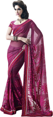 

Vishal Printed Fashion Georgette Saree(Pink)