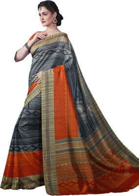 

Sunaina Printed Fashion Cotton Linen Blend Saree(Multicolor)